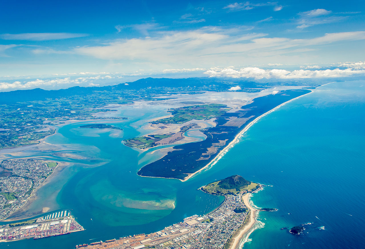Skydive Views of Bay of Plenty and Coromandel Beaches in New Zealand